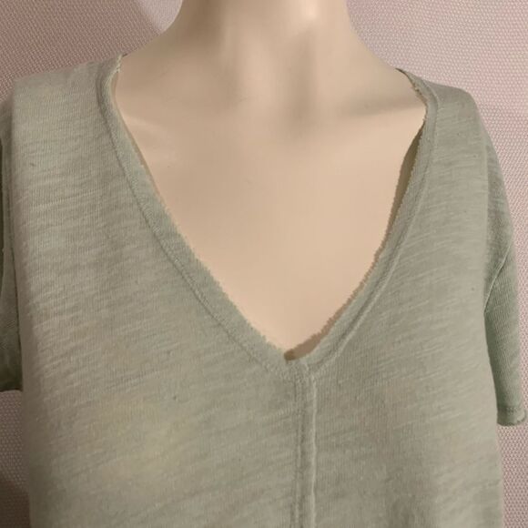 Project Social T Womens V-Neck Short Sleeve T-shirt Top Mint Green Size Small - Picture 3 of 7
